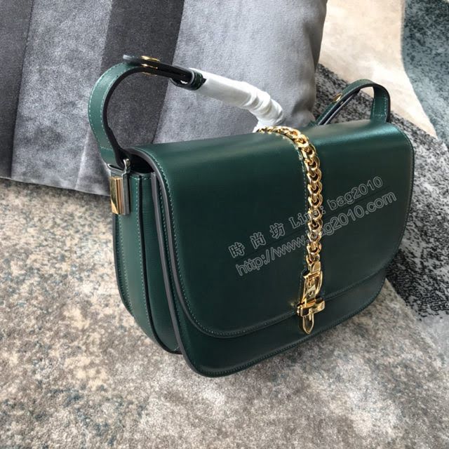 Gucci女包 古馳2020新款 Gucci爆款單肩斜跨女包 Gucci全皮手提袋 602781 棕皮  gdj1167